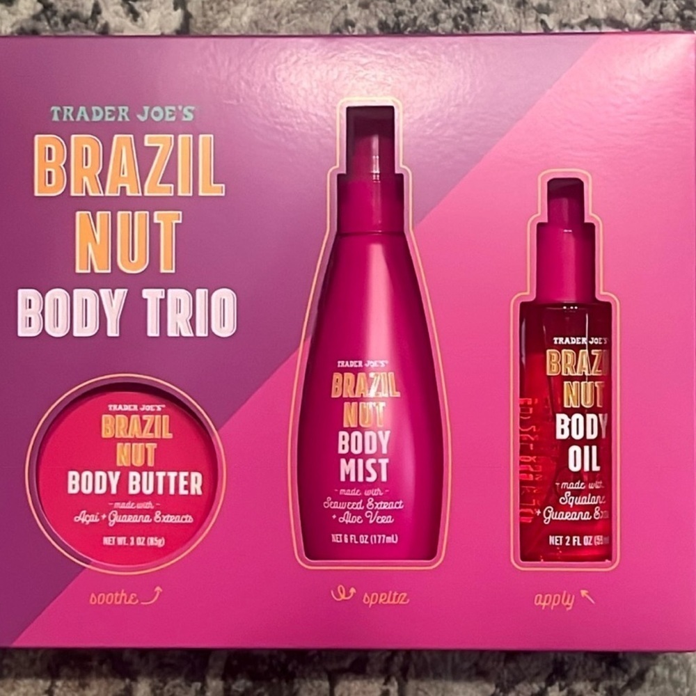 Trader Joe's Brazil Nut Body Trio NWT